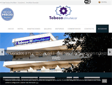 Tablet Screenshot of hoteltobosoalmunecar.com